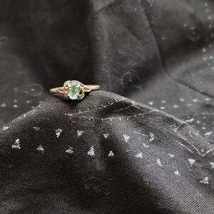 Avon Vintage Sterling Silver 925 Blue Topaz Ring